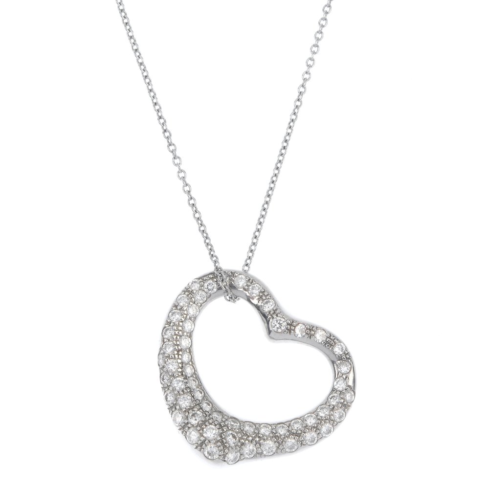 TIFFANY & CO. - a diamond heart pendant by Elsa (1 of 3)