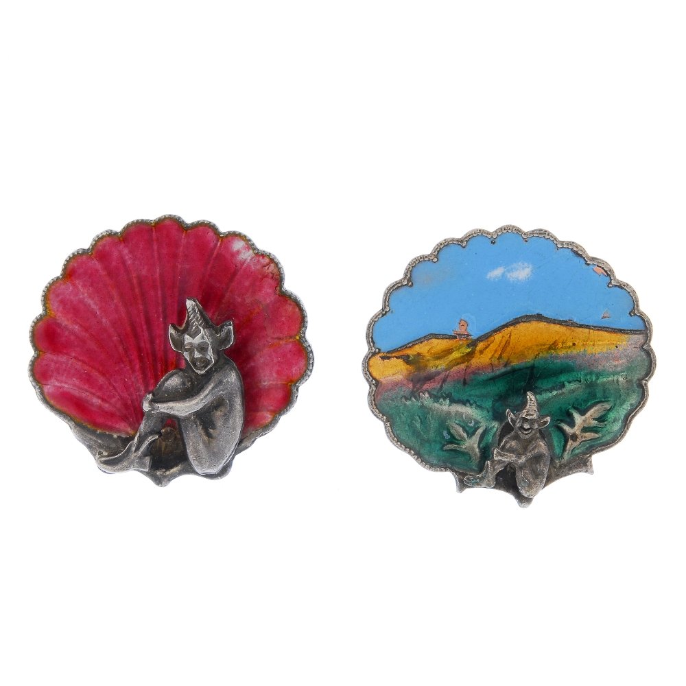 BERNARD INSTONE (attributed to) - three brooches. (1 of 3)