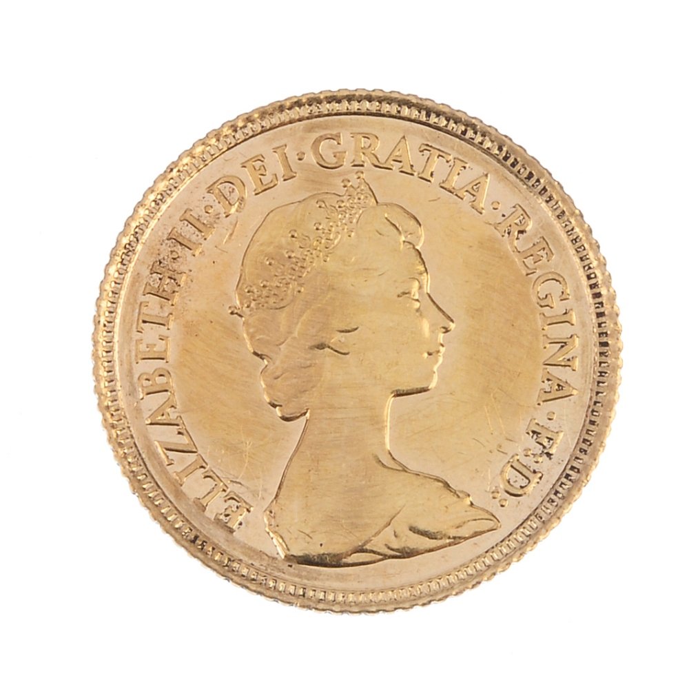 Elizabeth II, Half-Sovereign 1982. (1 of 2)