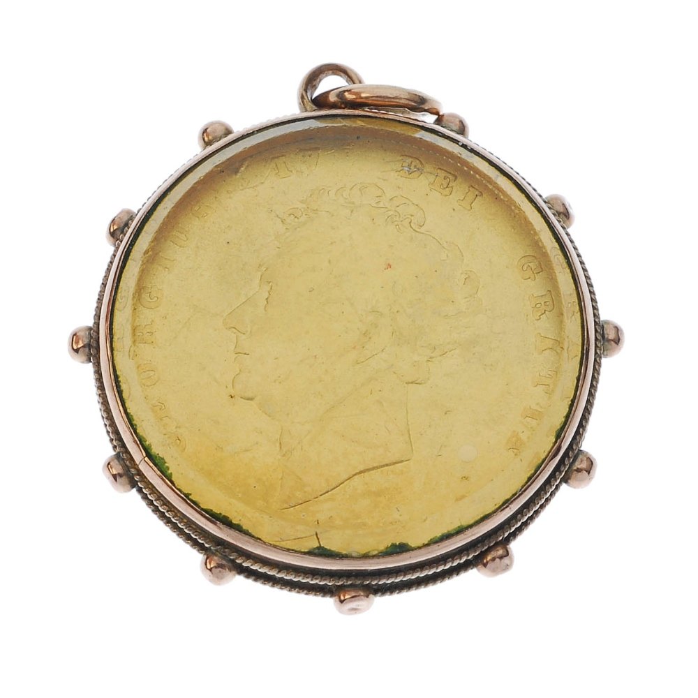 George IV, enamelled Shilling 1826. (1 of 2)