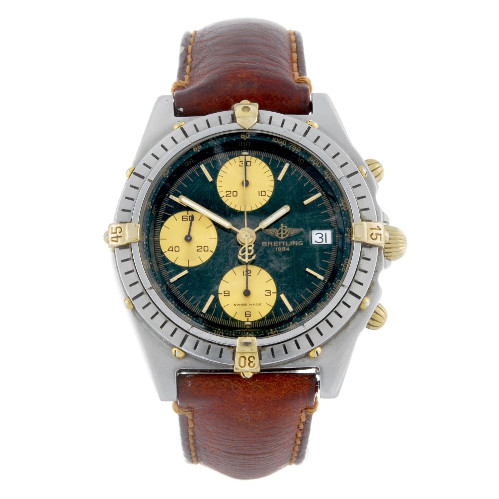 BREITLING - a gentleman's stainless steel Chronomat (1 of 4)