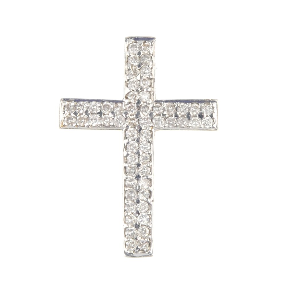 A diamond cross pendant. (1 of 1)