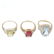 A selection of three 9ct gold diamond and gem-set - 2