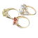 A selection of three 9ct gold diamond and gem-set - 3