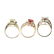 A selection of three 9ct gold diamond and gem-set - 4