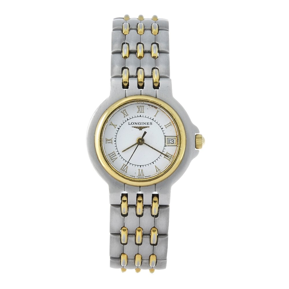 LONGINES - a lady's bi-colour Flagship bracelet watch. (1 of 4)