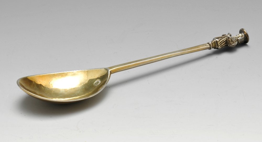 A Charles I silver-gilt Apostle spoon by Benjamin (1 of 8)