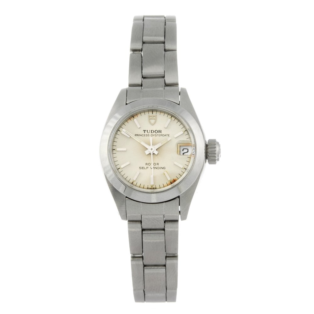 TUDOR - a lady's stainless steel Princess Oysterdate (1 of 4)