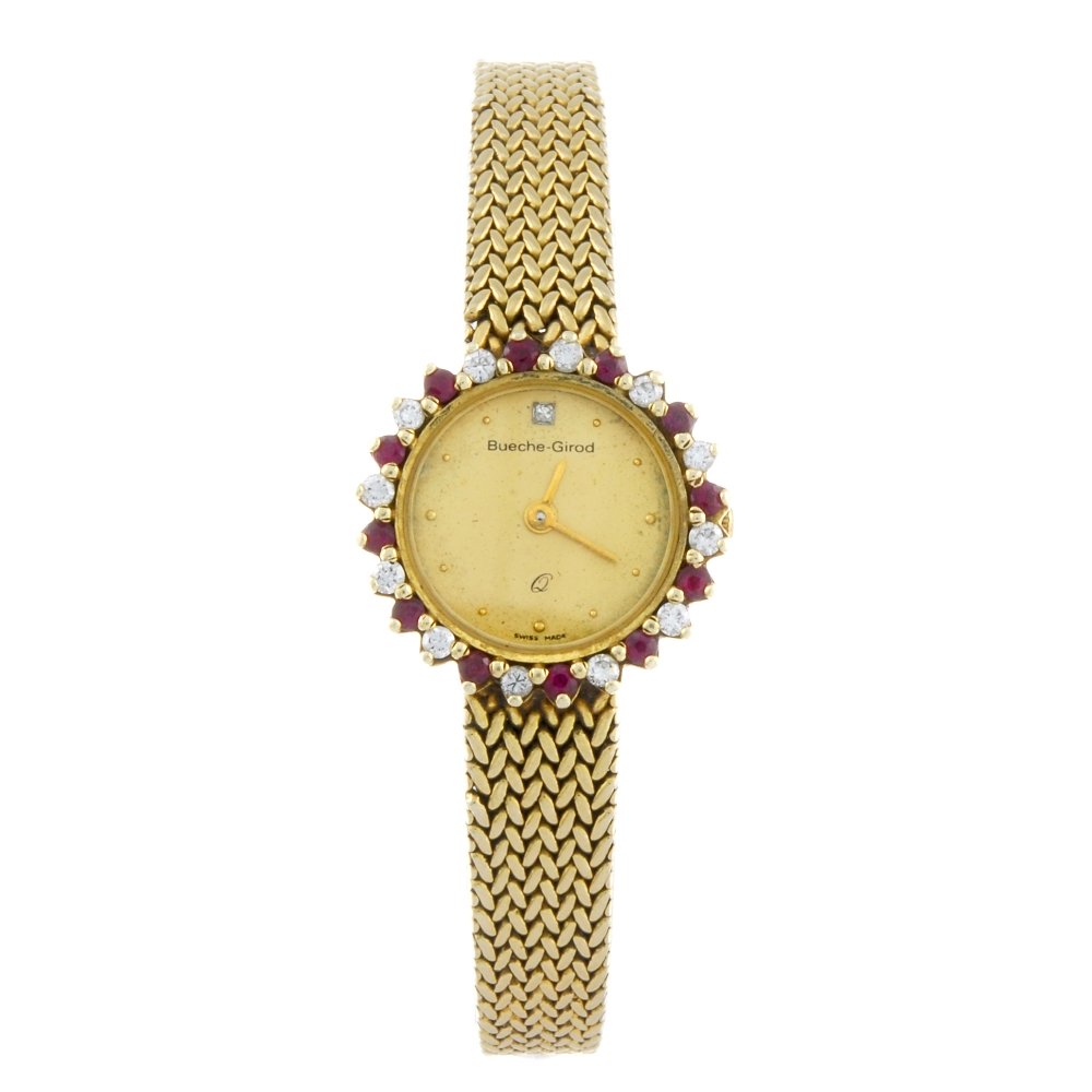 BUECHE-GIROD - a lady's 9ct yellow gold bracelet watch. (1 of 4)