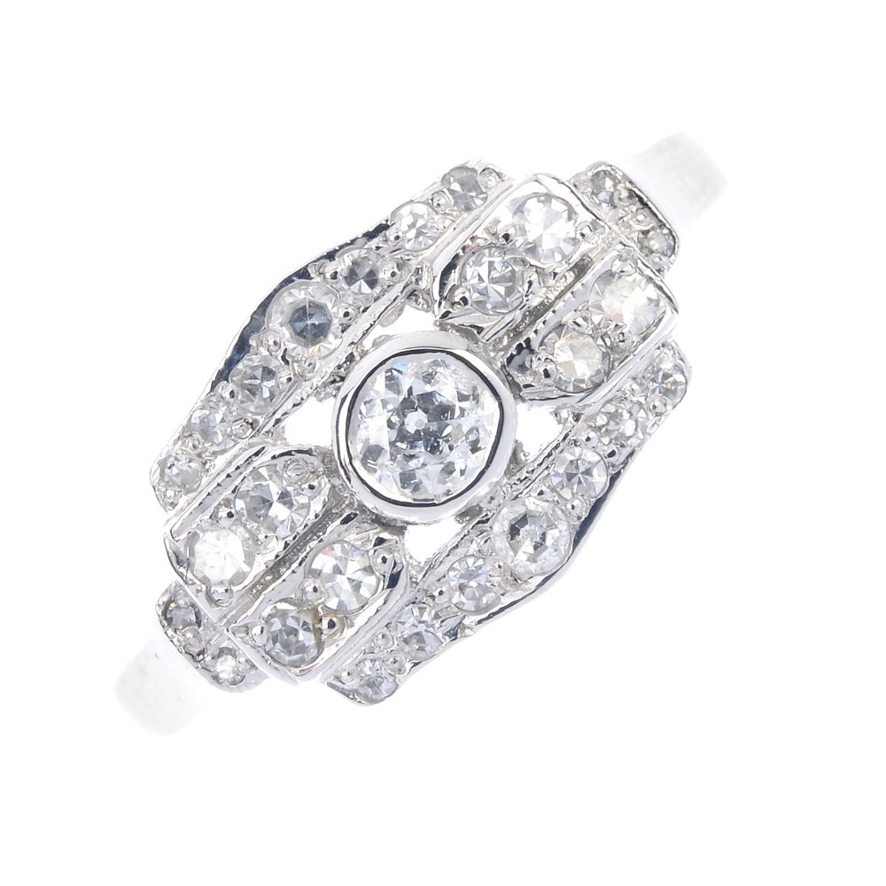 A diamond dress ring. (1 of 4)