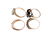 A selection of four gem-set dress rings. - 3