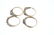 A selection of four 9ct gold diamond and gem-set rings. - 3