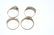 A selection of four 9ct gold diamond and gem-set rings. - 4