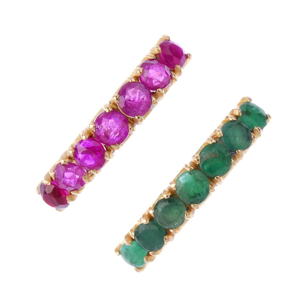 Two gem-set rings. (1 of 4)