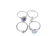 A selection of four diamond and gem-set dress rings. - 2