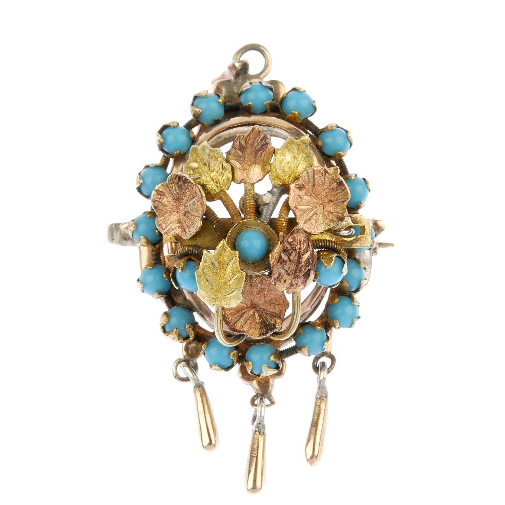 A paste foliate brooch. (1 of 2)