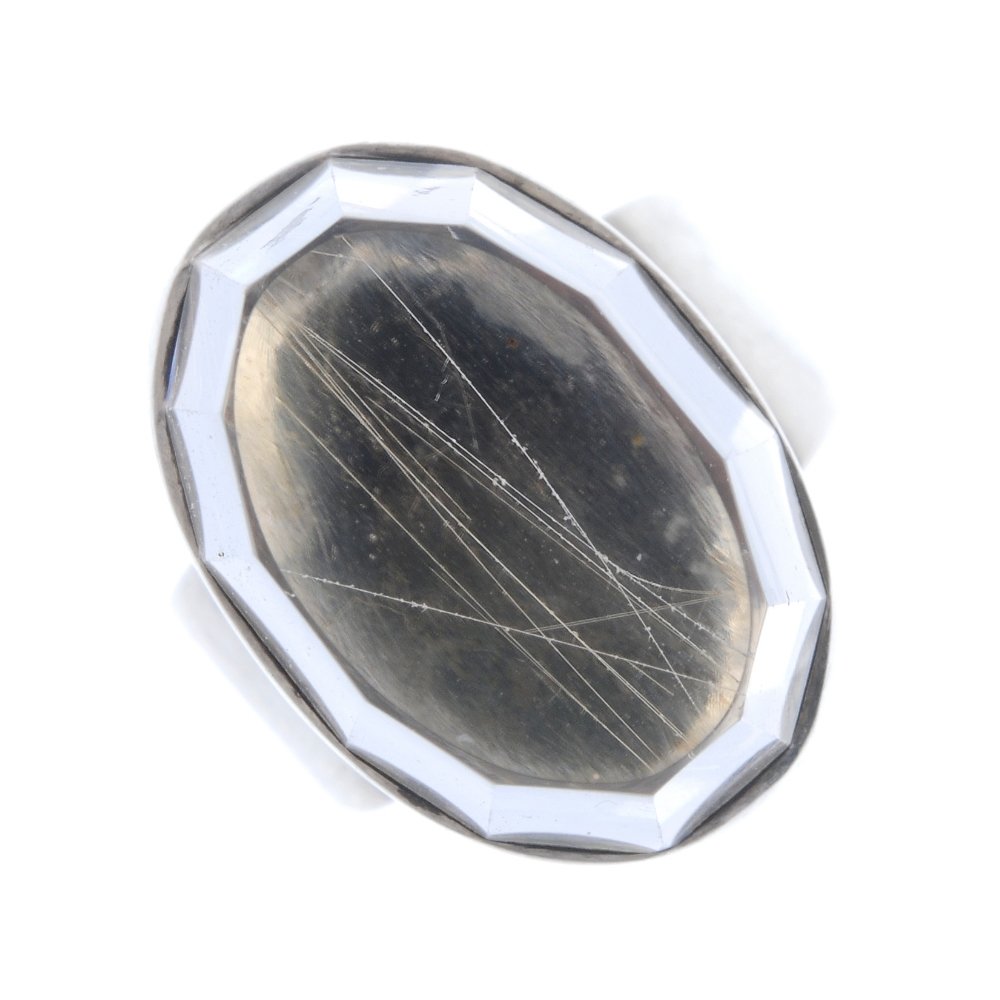 O. U. BOHLIN - a rutilated quartz ring. (1 of 4)