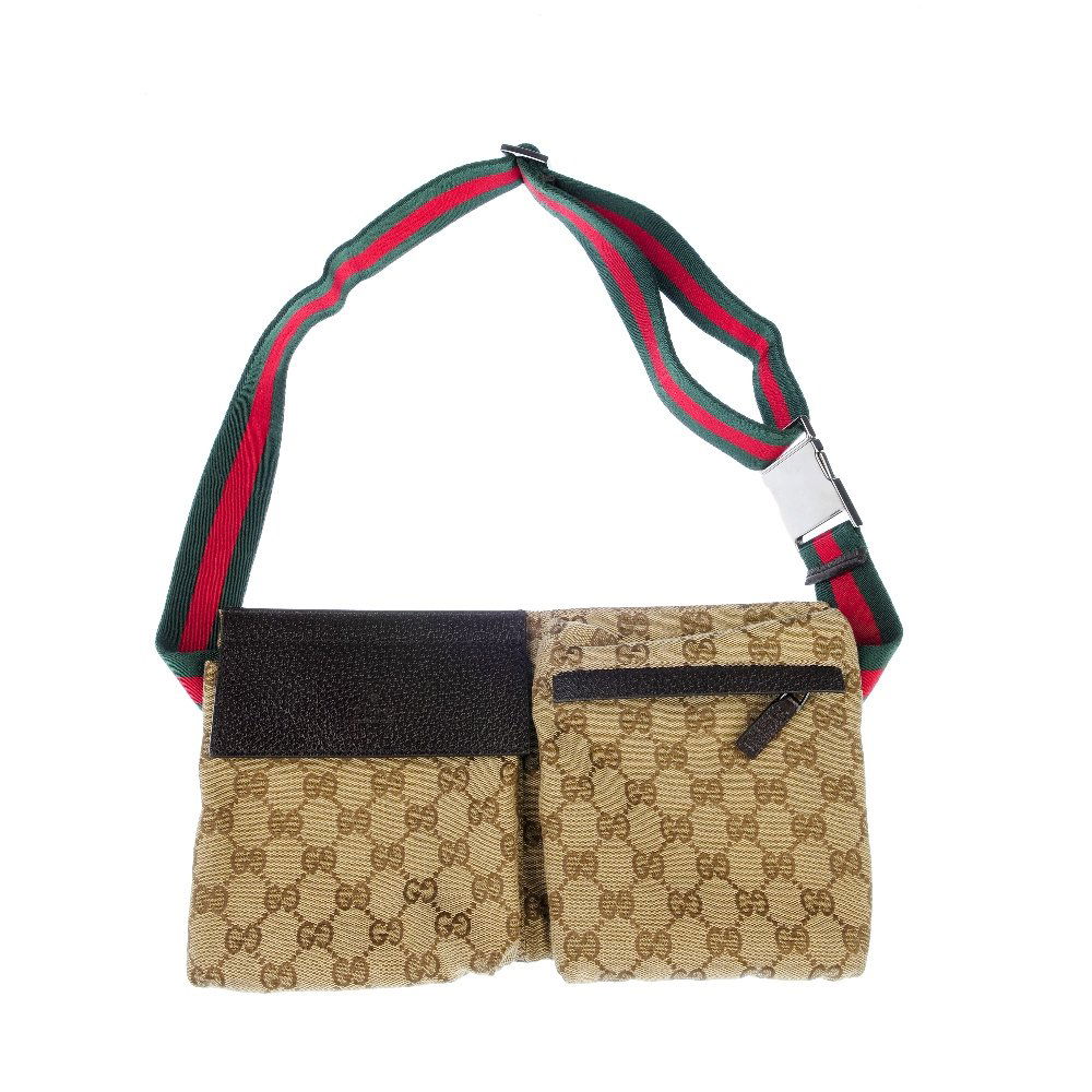 GUCCI - a Monogram Web belt bag. (1 of 5)