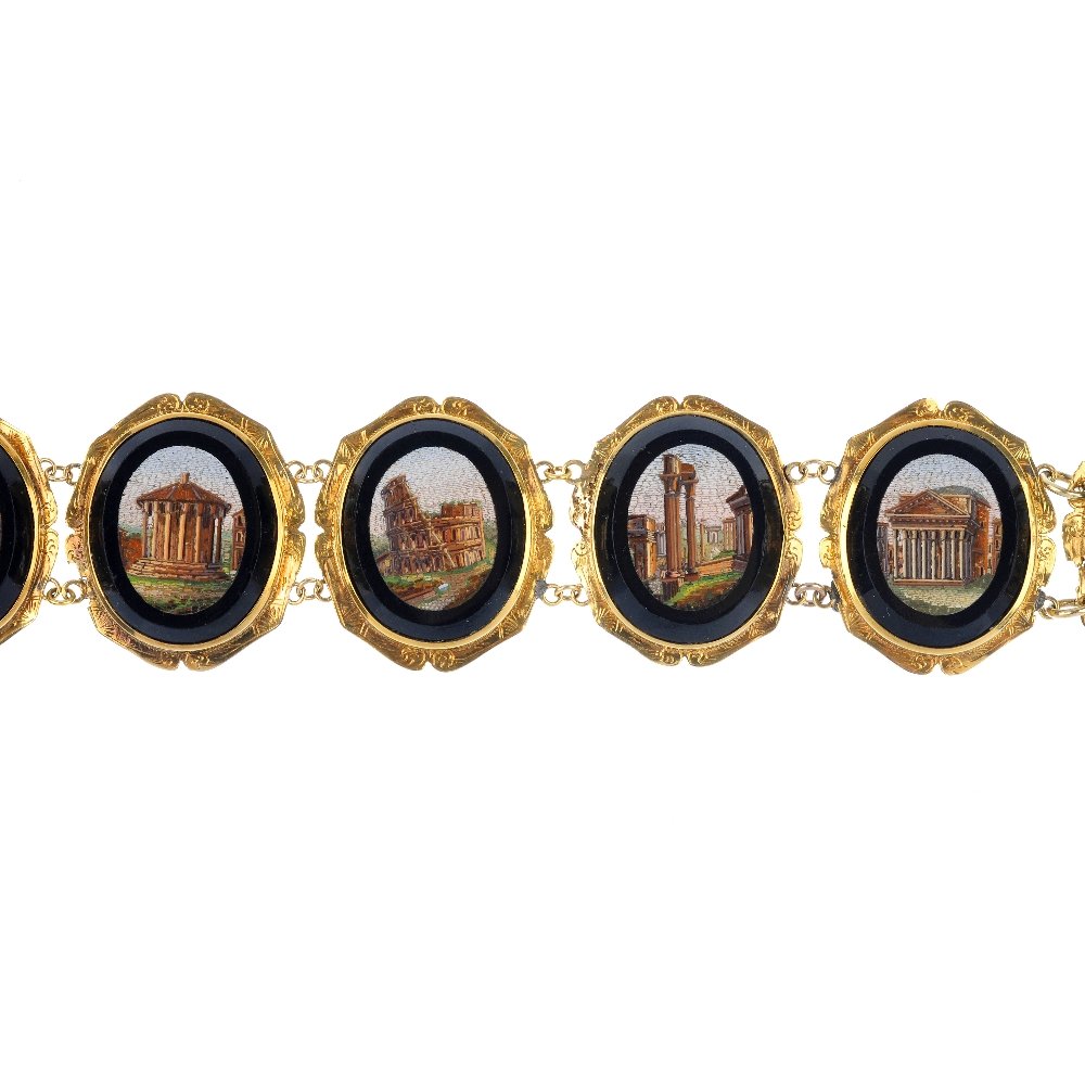 A late 19th century micro mosaic bracelet. (1 of 3)