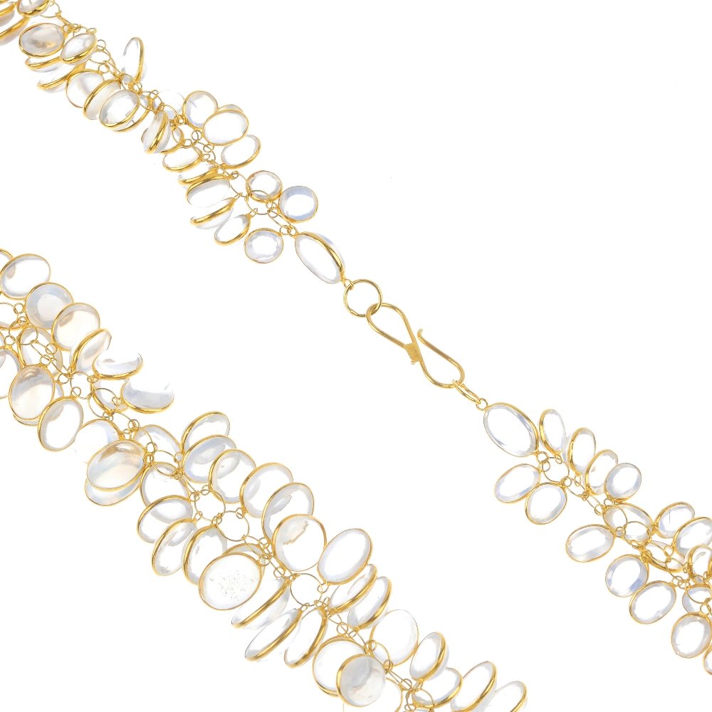 A moonstone necklace. (1 of 2)