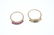 Two 9ct gold gem-set dress rings. - 2