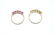 Two 9ct gold gem-set dress rings. - 4