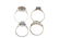 A selection of four diamond and gem-set dress rings. - 3