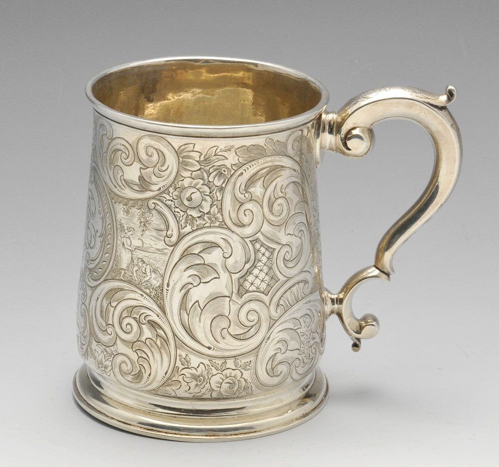 A George II silver mug. (1 of 5)