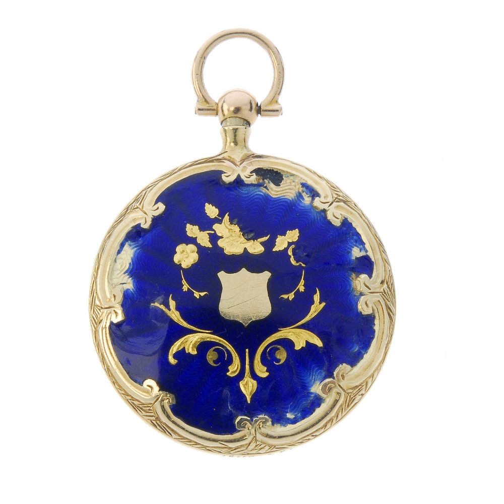 An early 20th century enamel locket. (1 of 2)