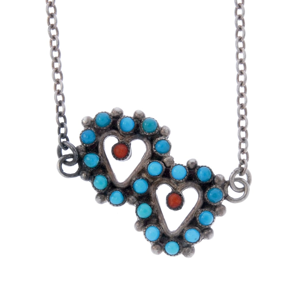 A selection of silver and white metal jewellery. (1 of 2)