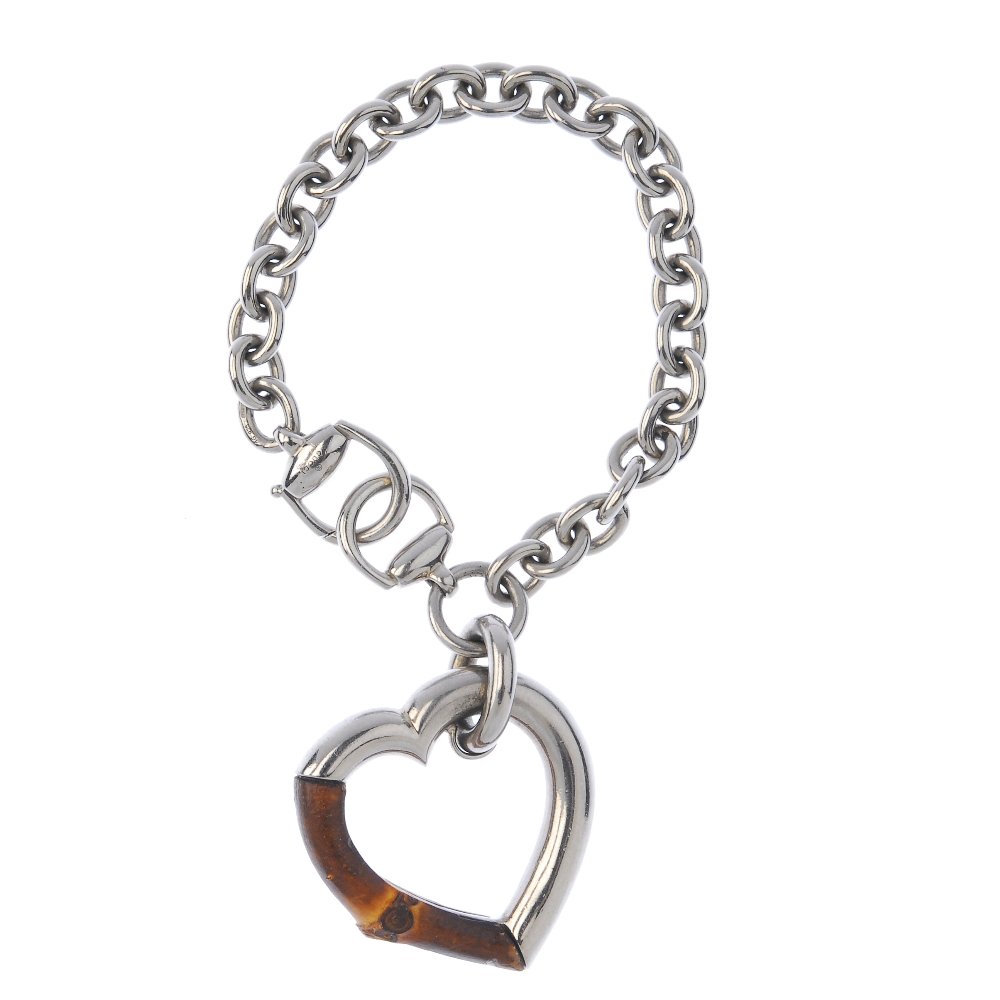 Gucci bamboo shop heart bracelet