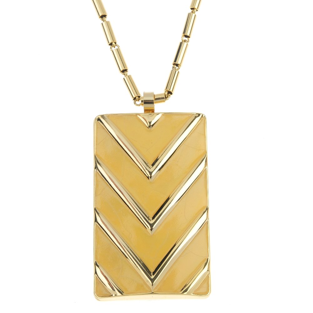 LANVIN - bangle and pendant. (1 of 2)