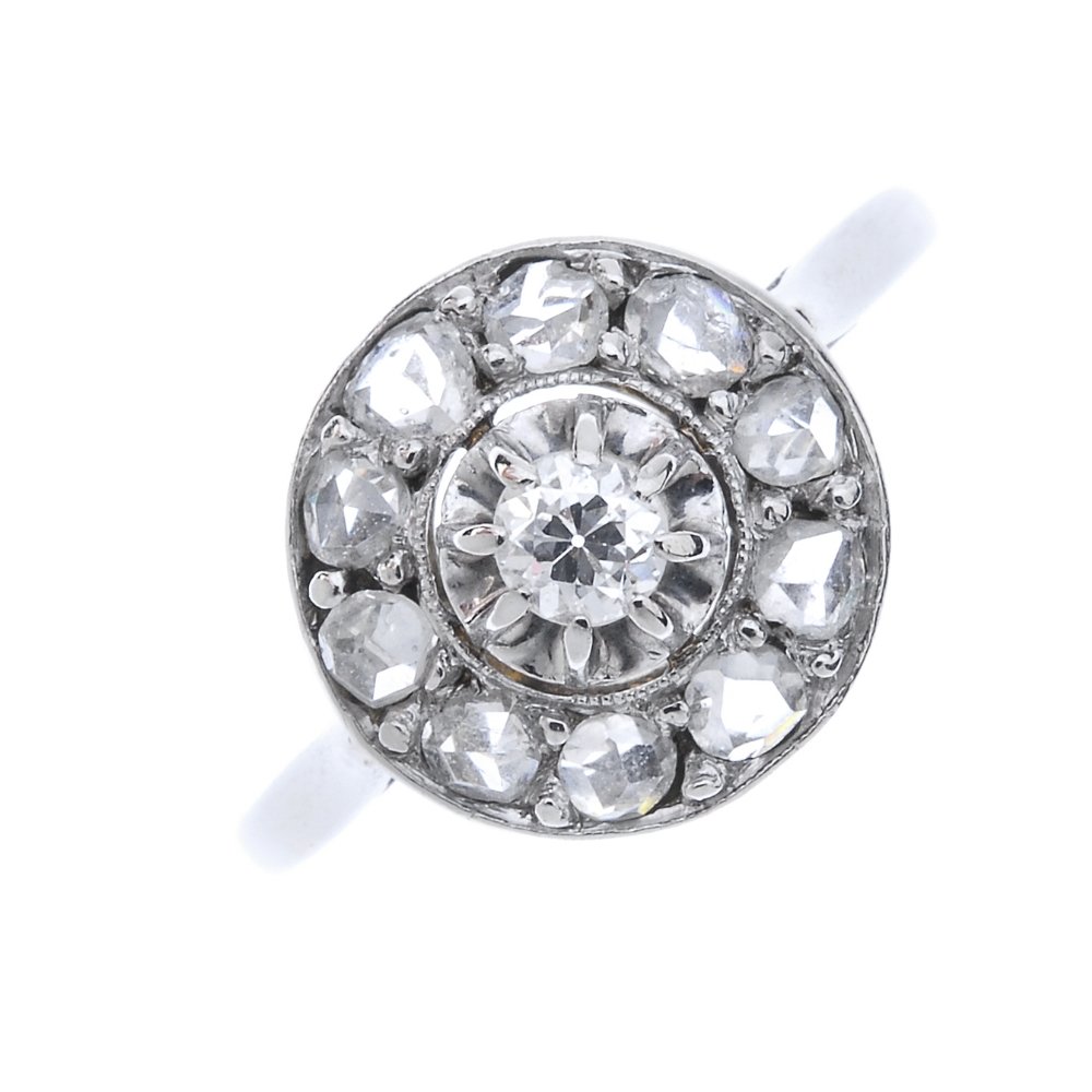 A diamond cluster ring. (1 of 4)