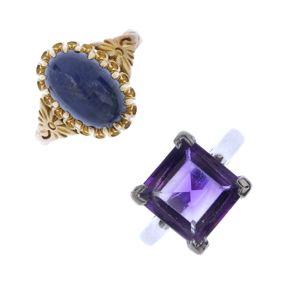 Two gem-set rings. (1 of 4)