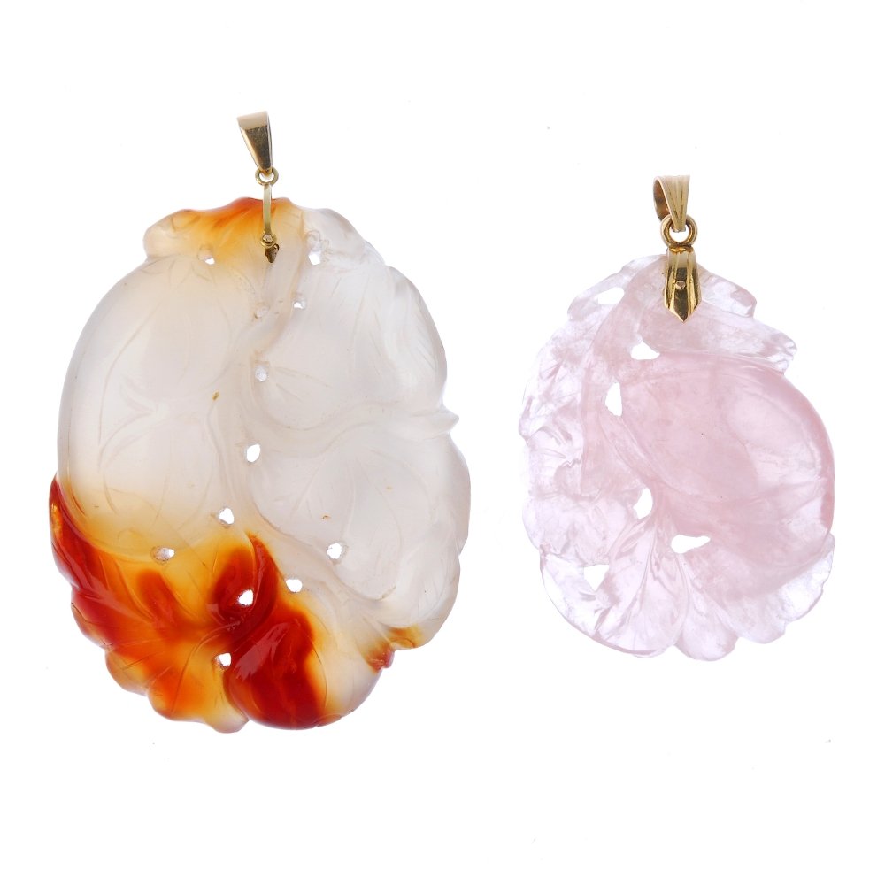 Two carved pendants. (1 of 2)