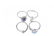 A selection of four diamond and gem-set dress rings. - 2