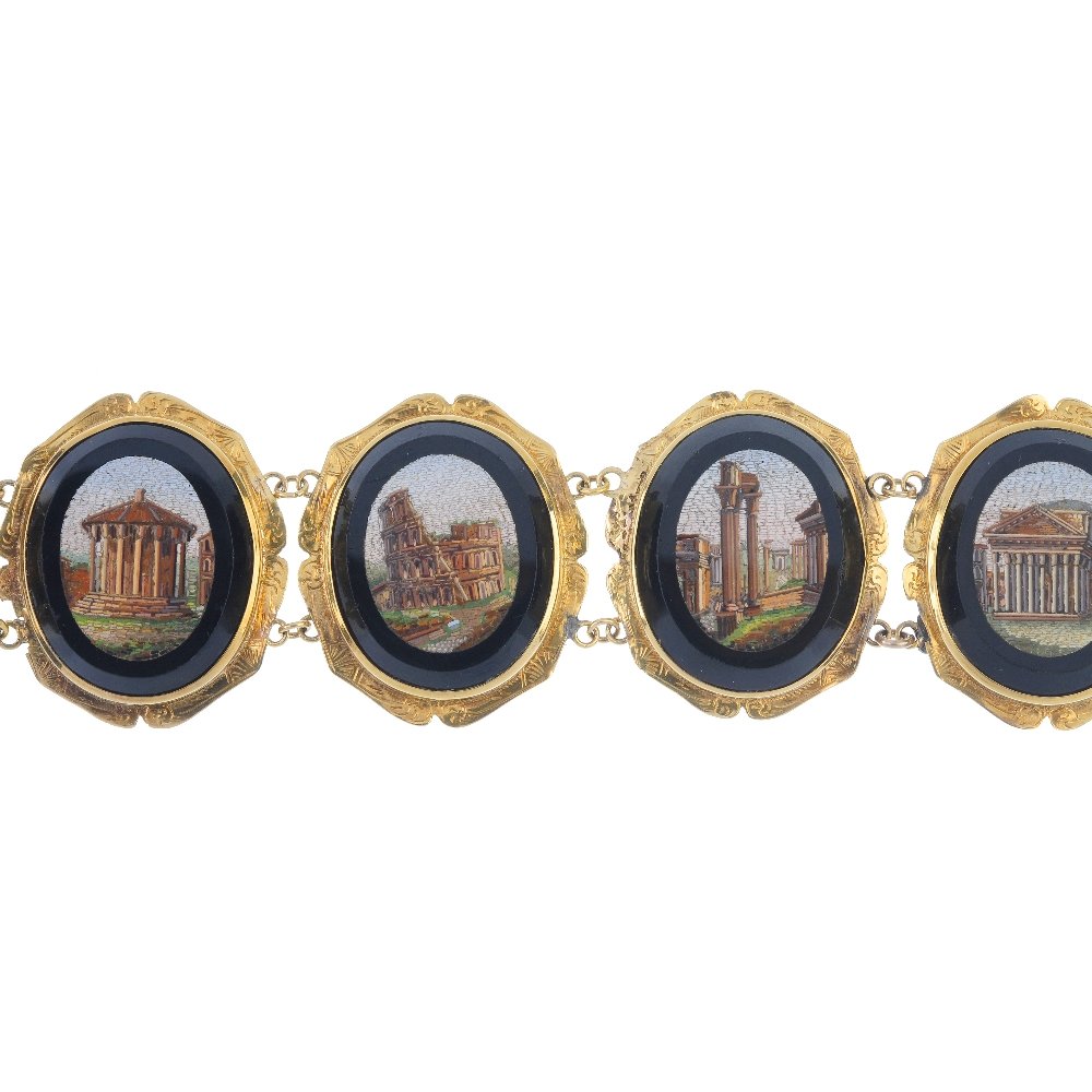 A late 19th century micro mosaic bracelet. (1 of 3)