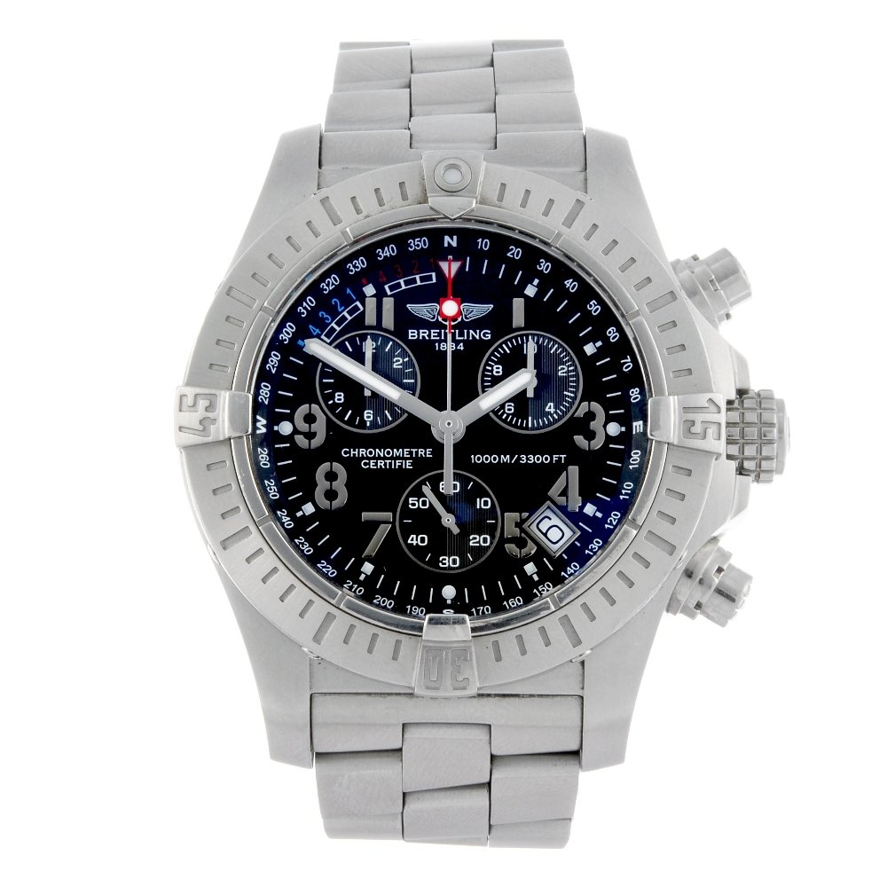 BREITLING - a gentleman's stainless steel Aeromarine (1 of 4)