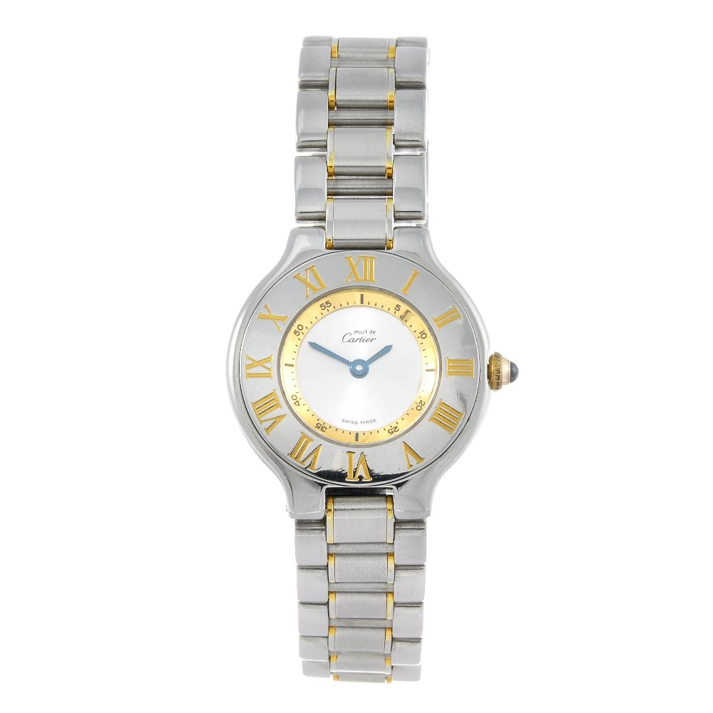 CARTIER - a stainless steel Must De Cartier 21 bracelet (1 of 4)