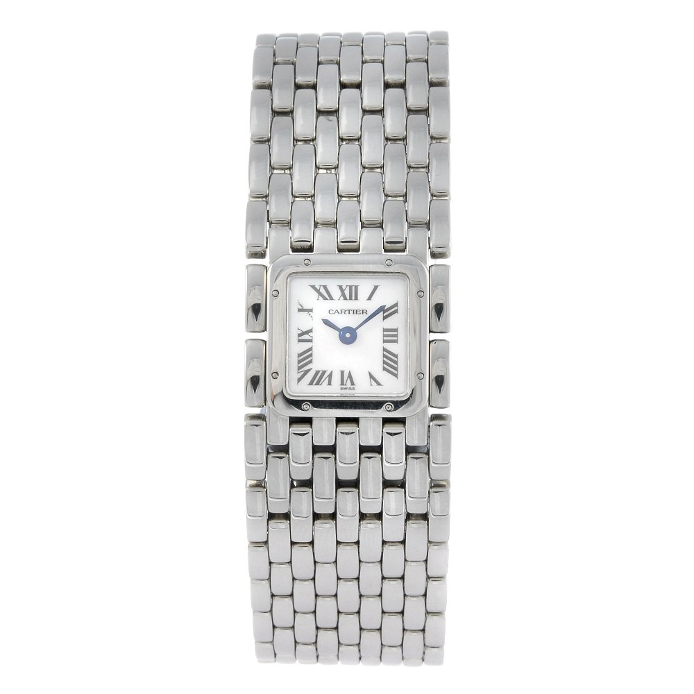 CARTIER - a stainless steel Panthere Ruban bracelet (1 of 4)