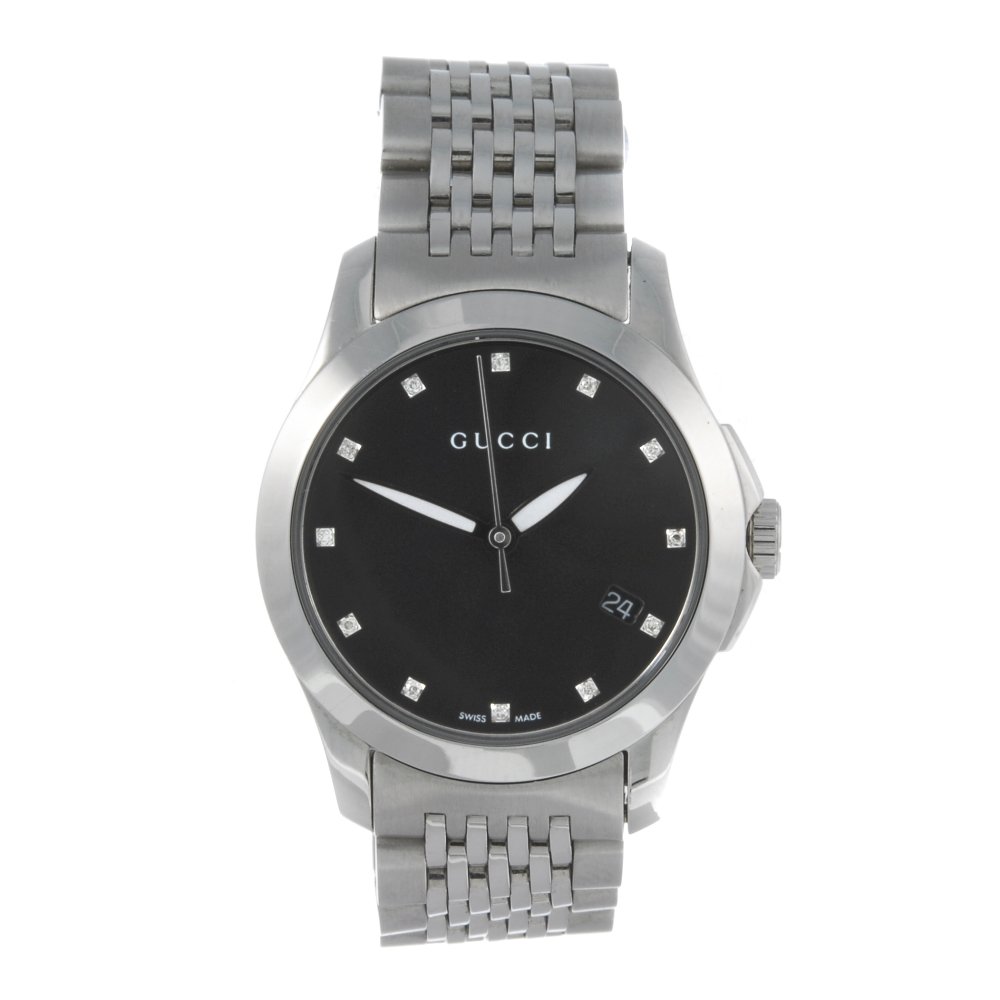 GUCCI - a lady's stainless steel 126.5 bracelet watch. (1 of 4)