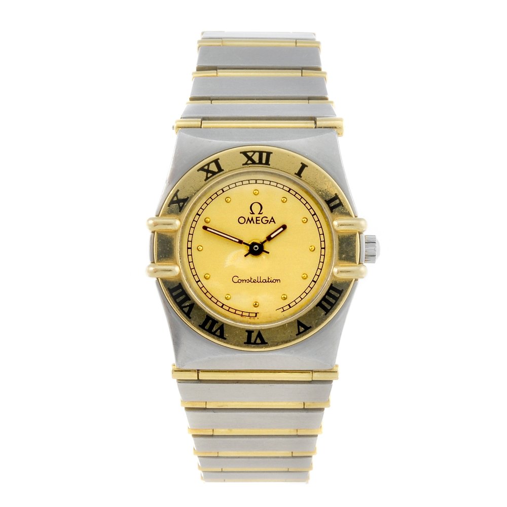 OMEGA - a lady's bi-metal Constellation bracelet watch. (1 of 4)