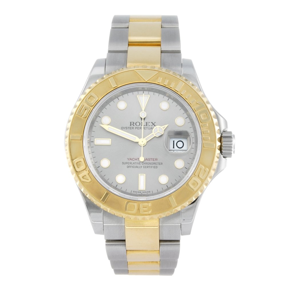 ROLEX - a gentleman's bi-metal Oyster Perpetual Date (1 of 4)