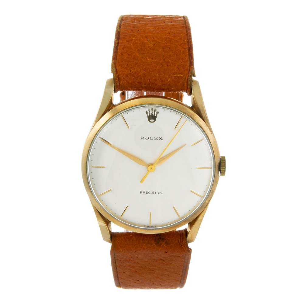 ROLEX - a gentleman's 9ct yellow gold Precision wrist (1 of 4)