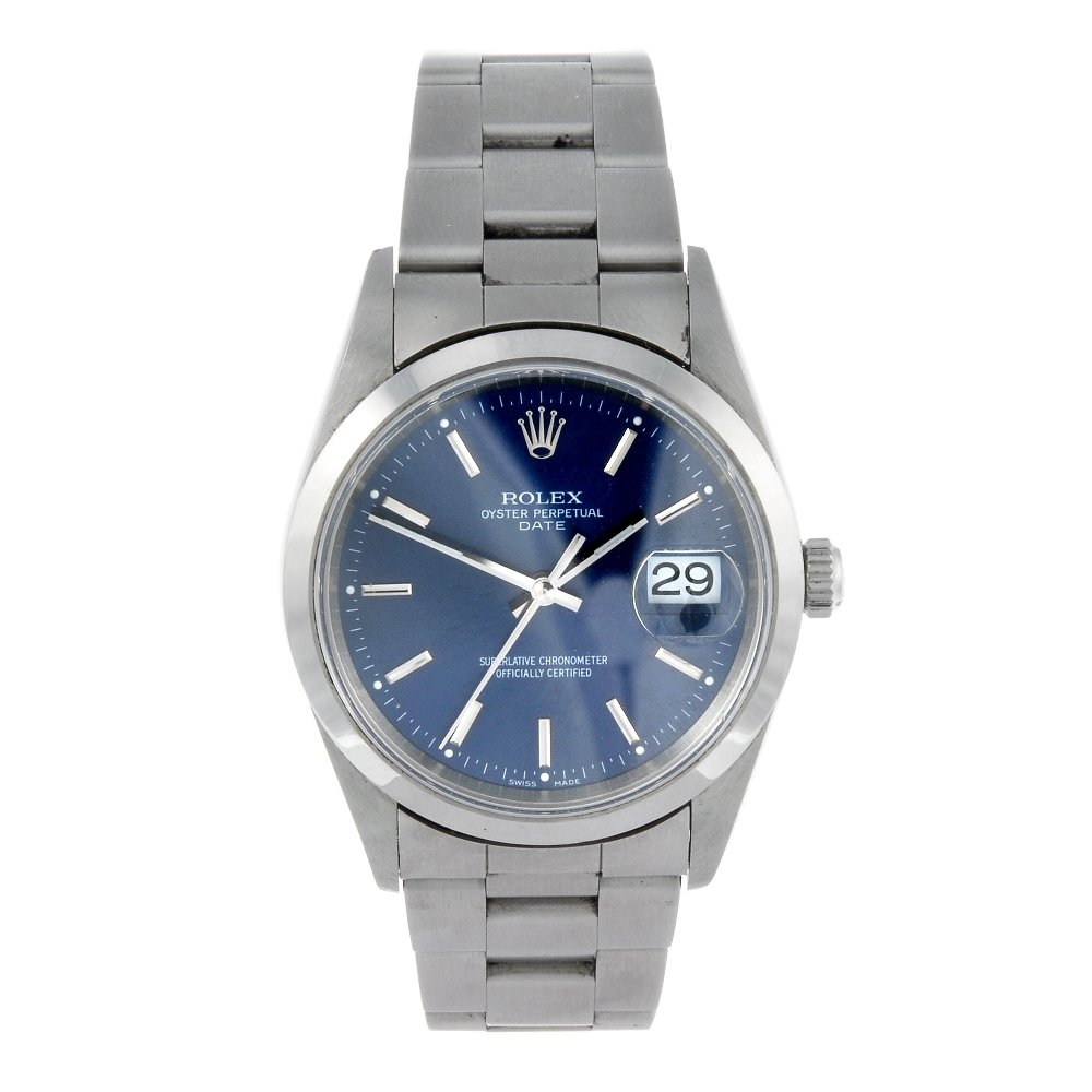 ROLEX - a gentleman's stainless steel Oyster Perpetual (1 of 4)