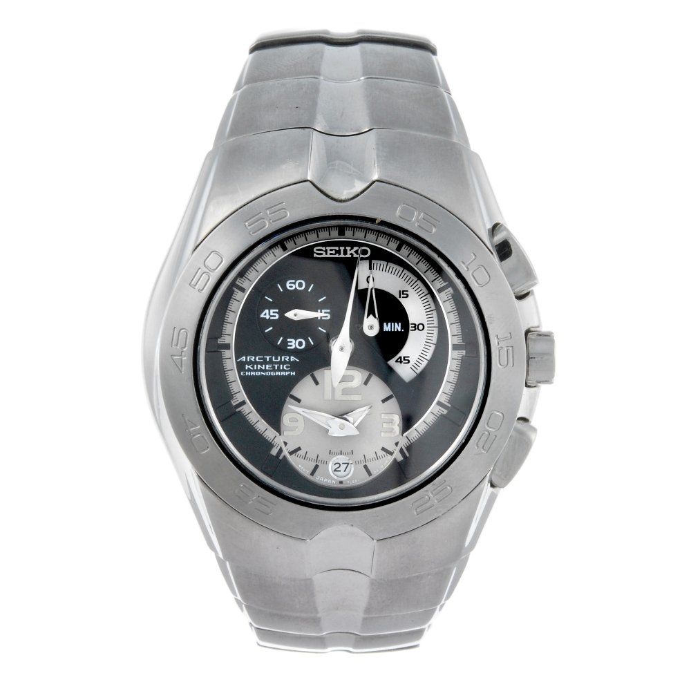 SEIKO - a gentleman's stainless steel Arctura Kinetic (1 of 4)
