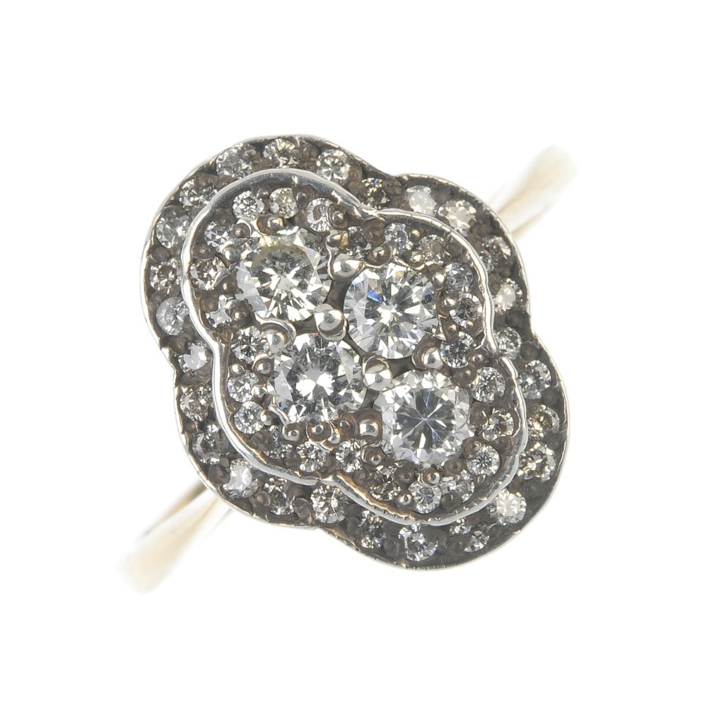 A diamond cluster ring. (1 of 3)