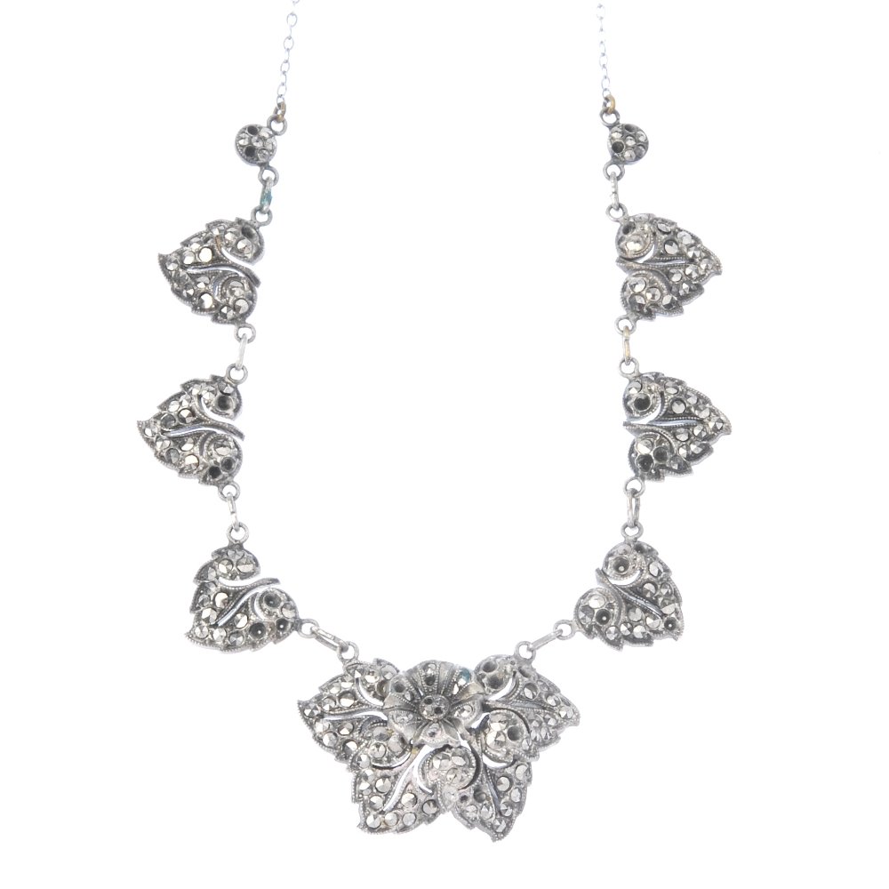 Twenty-three items of marcasite jewellery. (1 of 3)