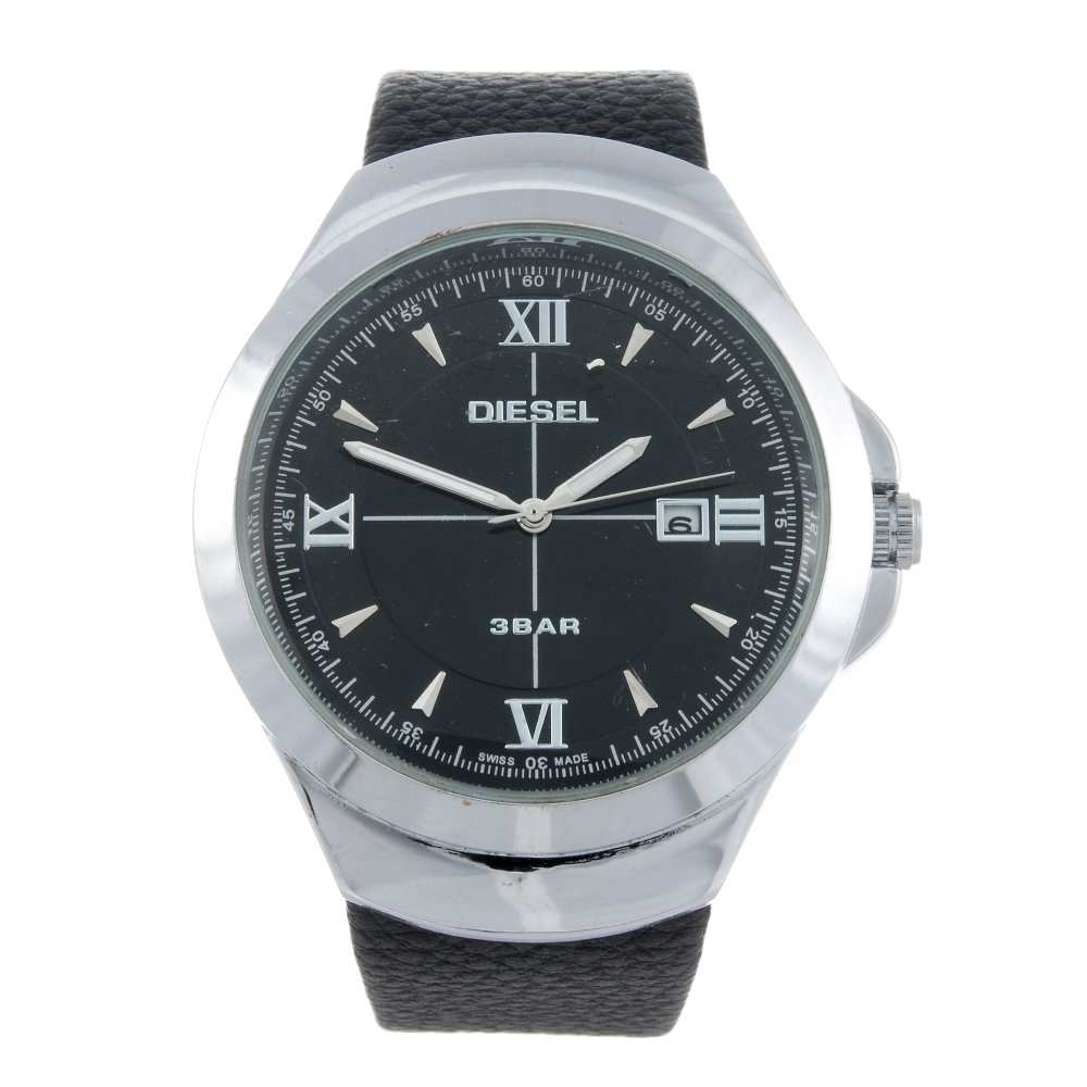 A small group of five watches, to include a chronograph: A small group of five watches, to include a chronograph example by Calvin Klein and examples by Diesel and DKNY. All recommended for spare and repair purposes only.