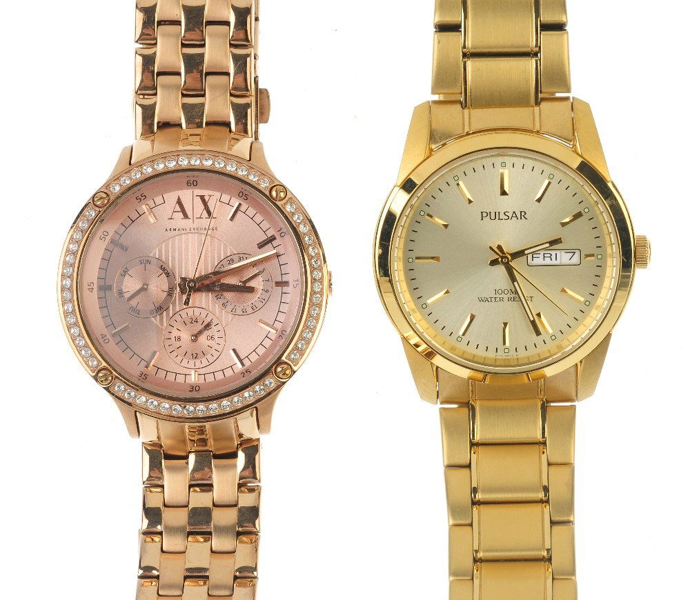 A large bag of various wrist watches, including DKNY,: A large bag of various wrist watches, including examples by DKNY, Guess etc. All recommended for spares and repairs purposes only. Approximately 100.